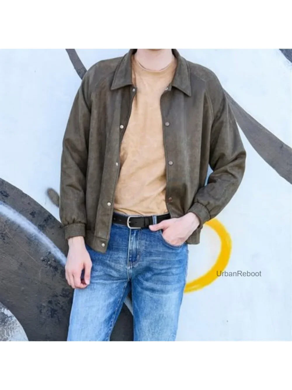 Men's Handmade Full Grain Leather Casual Belt 1.5